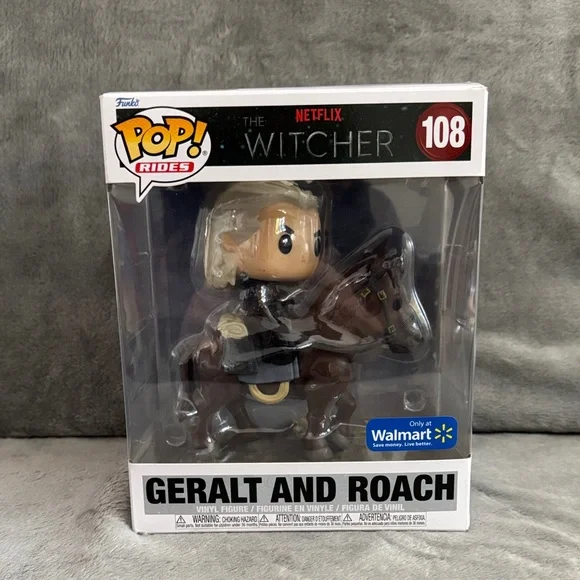 Funko Pop! Rides The Witcher Geralt and Roach Exclusive RARE #108 Mint Sealed - Picture 1 of 8